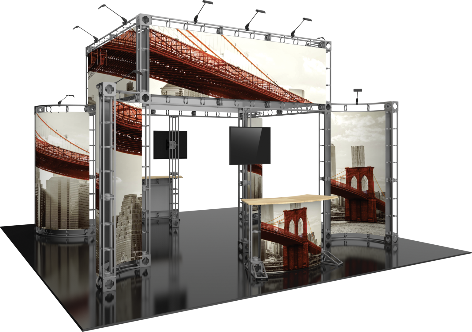 Aarhus Orbital Express Truss 20x20 Modular Island Exhibit