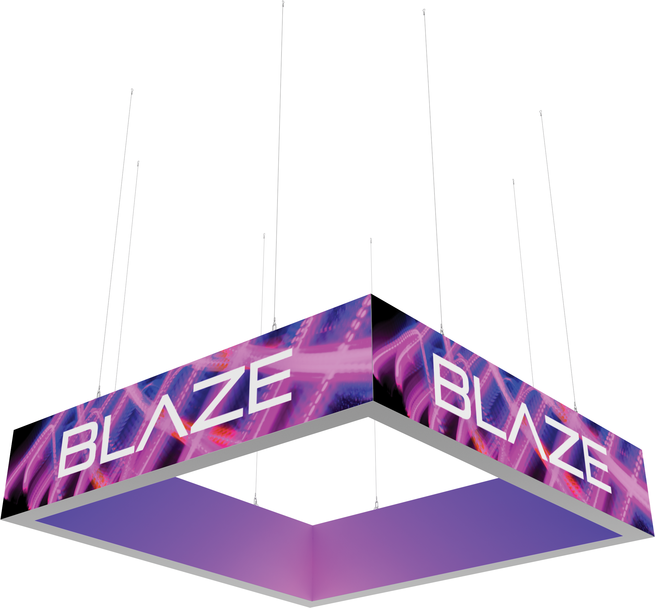 Blaze Light Box - Hanging Square 1002