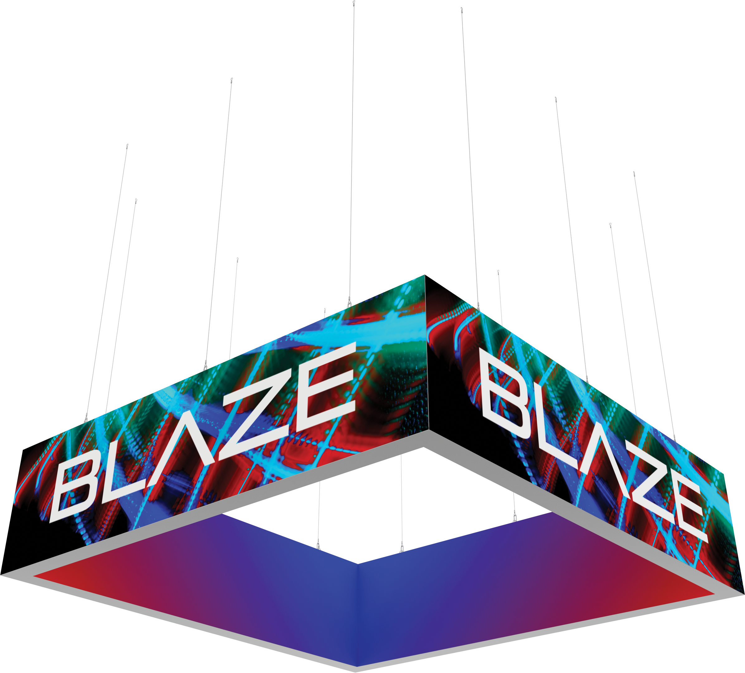 Blaze Light Box - Hanging Square 1203