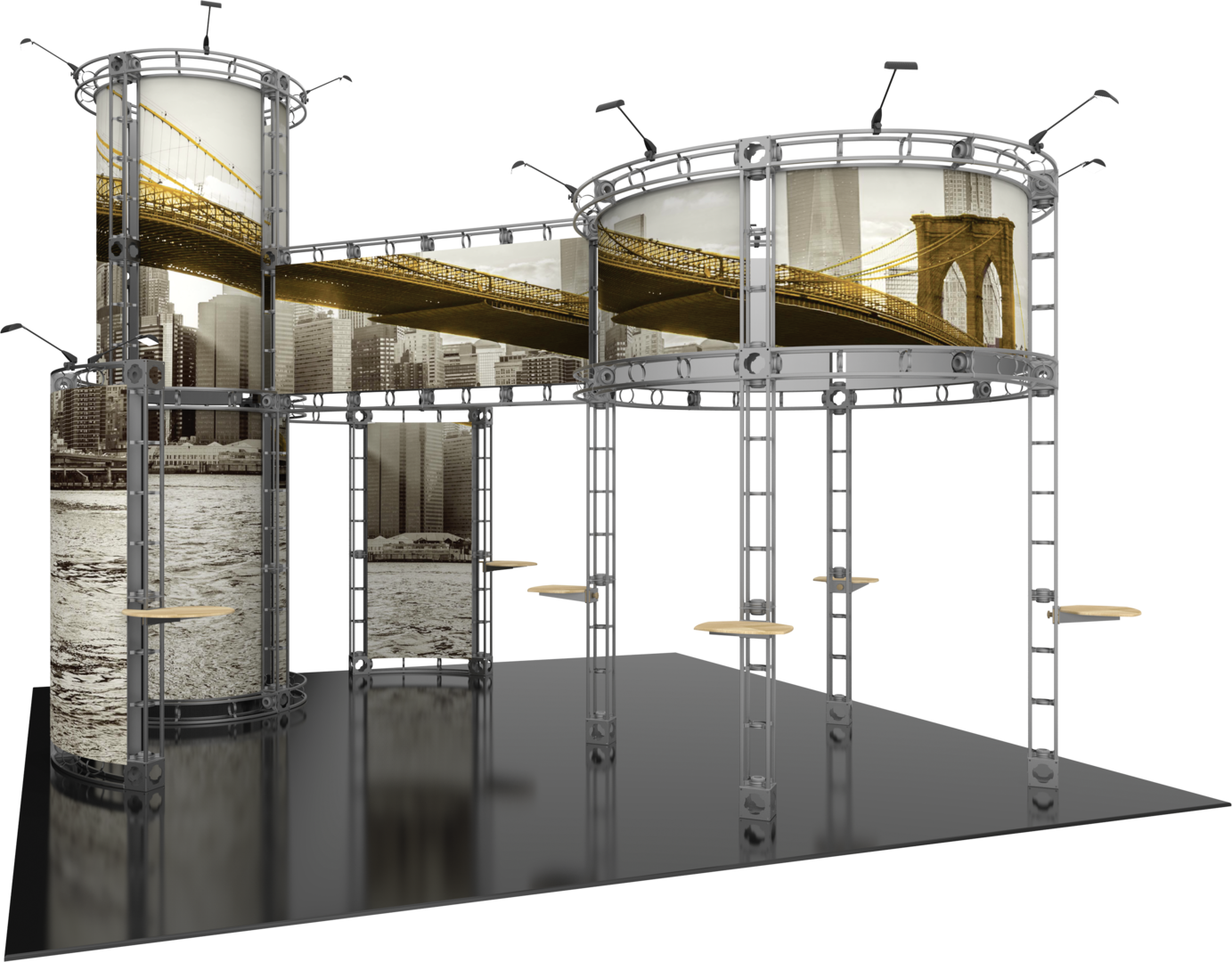 Corvus Orbital Express Truss 20x20 Modular Island Exhibit